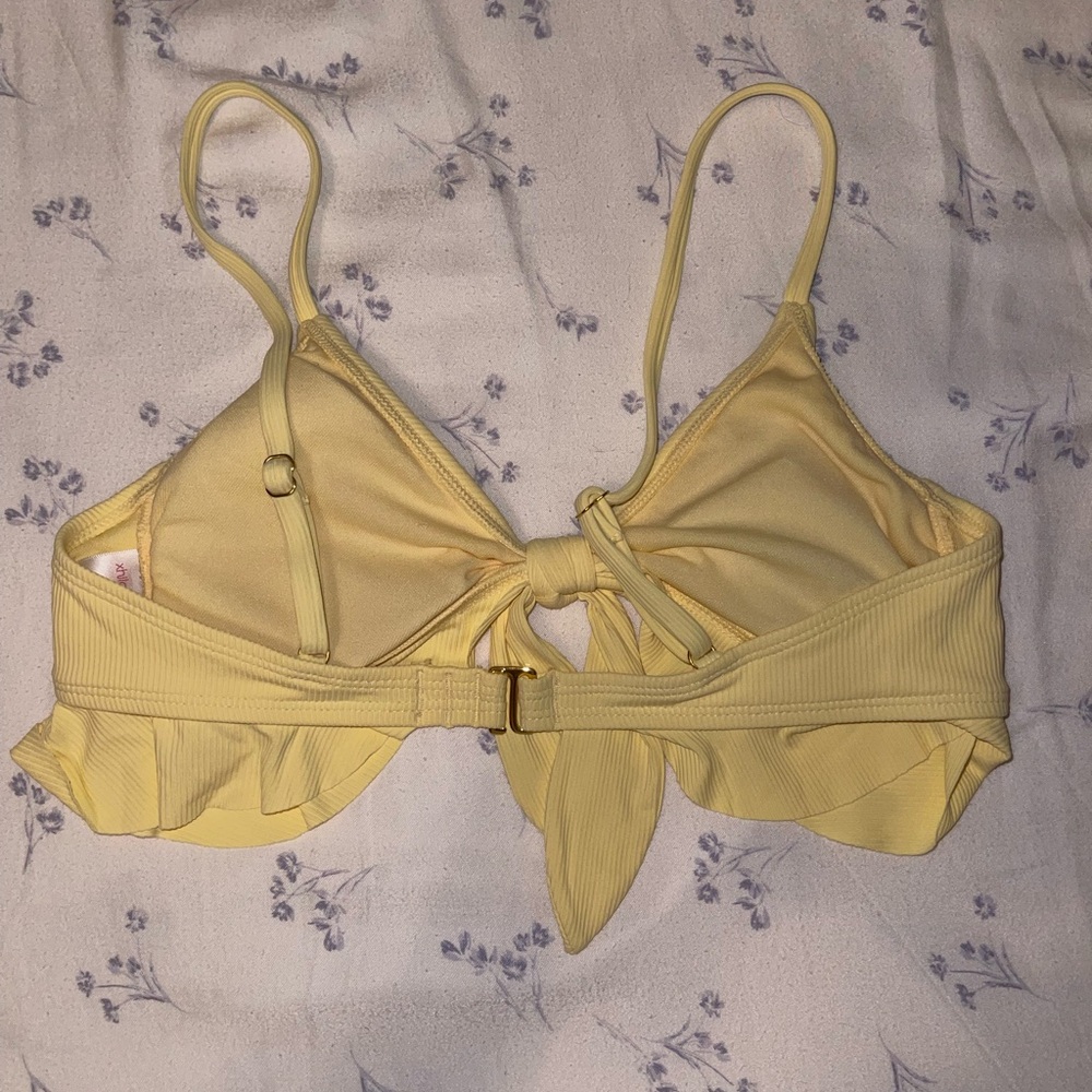 Yellow Ruffled Bikini Top - Picture 2 of 2